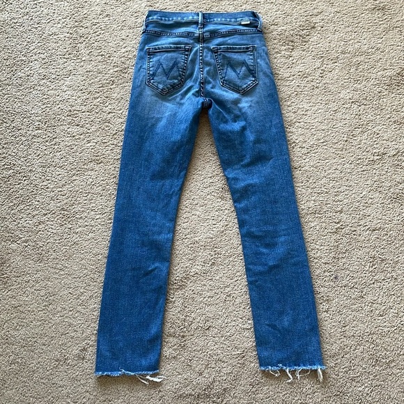 Mother The Mid Rise Dazzler Ankle Step Fray Jean Mix Tape Women’s 25 Preppy Pant - Picture 16 of 16